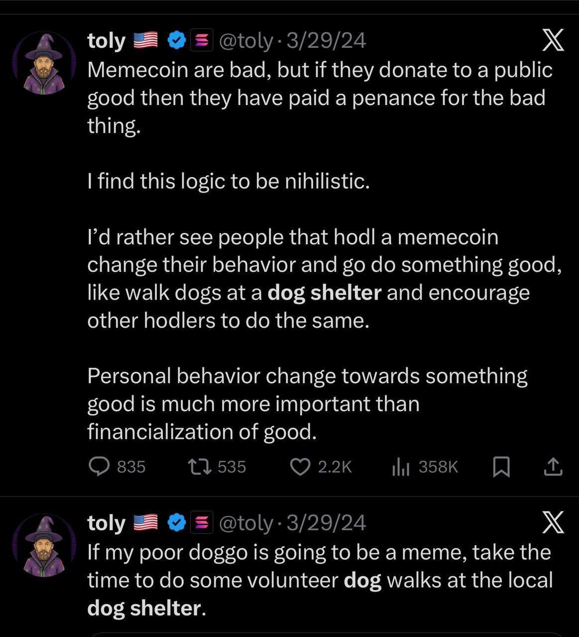 Toly's Inspiring Tweet